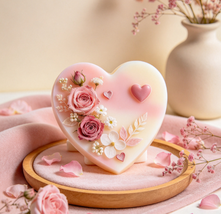Custom Heart-Shaped Scented Wax Tablets