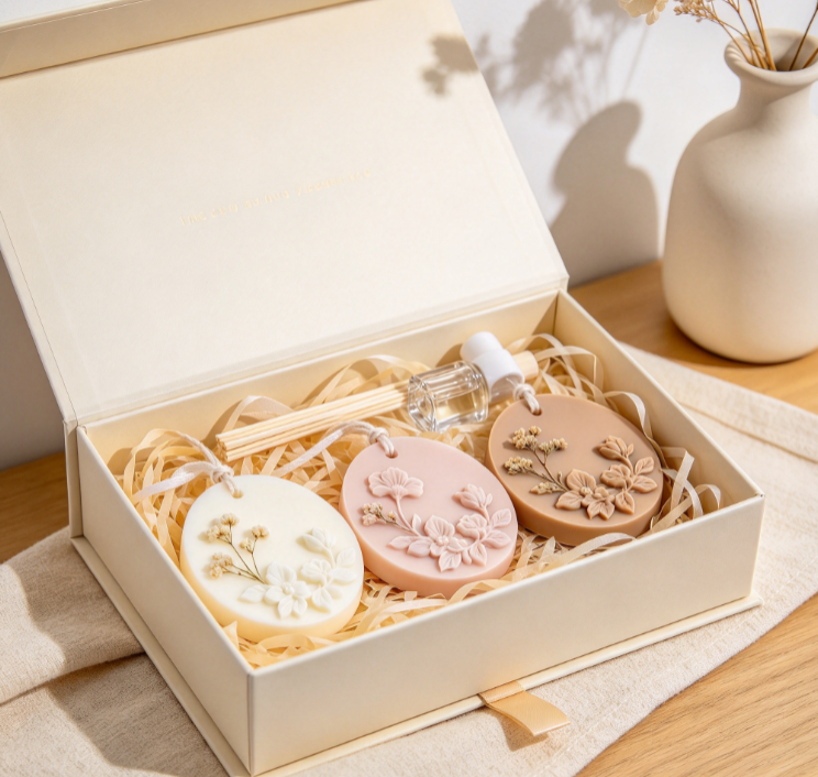 Cream-Style Embossed Scented Wax Tablets