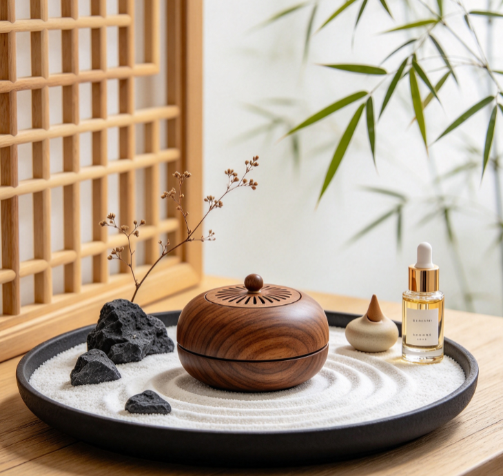 Hand-Carved Wooden Diffuser