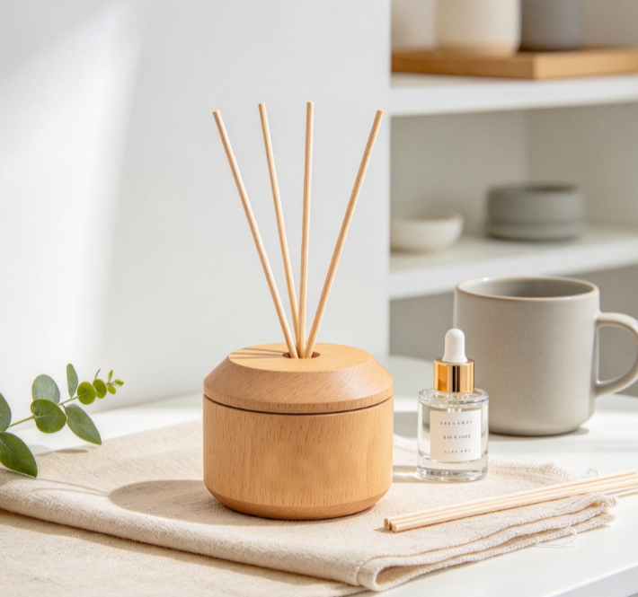 Japanese Zen-Style Flameless Wooden Diffuser