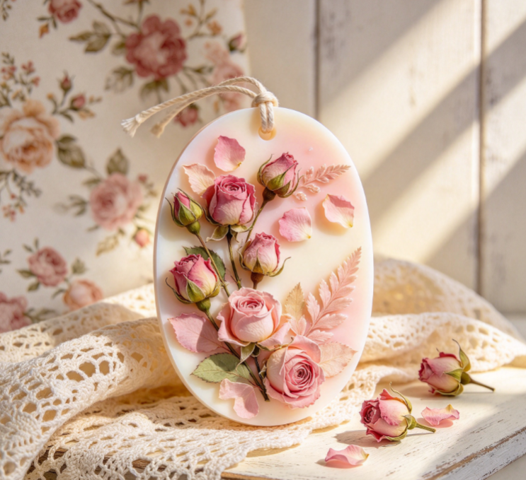 Romantic Rose Handmade Scented Wax Tablets