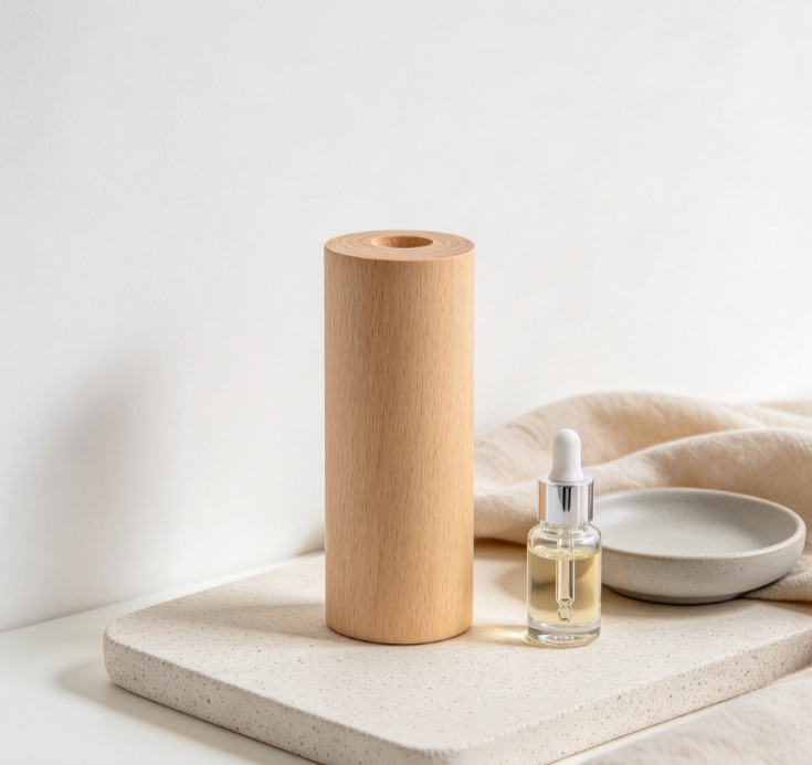 Minimalist Cylindrical Wooden Diffuser